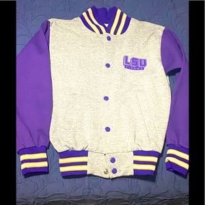 vintage varsity jacket LSU KIDS SIZE XS